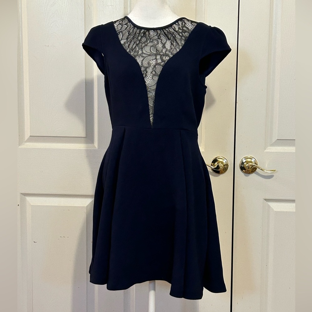 NWT BCBGeneration navy special occasion dress, size 8